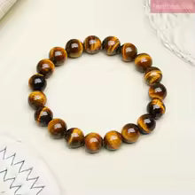 Pulsera de Ojo de Tigre Natural - Piedra Energética